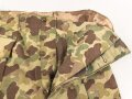 U.S. Army, 1943 dated Camo HBT combat trousers. Unissued, legs cut down, missing labels