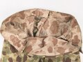 U.S. Army, 1943 dated Camo HBT combat trousers. Unissued, legs cut down, missing labels