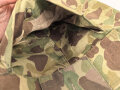 U.S. Army, 1943 dated Camo HBT combat trousers. Unissued, legs cut down, missing labels
