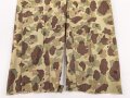 U.S. Army, 1943 dated Camo HBT combat trousers. Unissued, legs cut down, missing labels