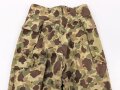 U.S. Army, 1943 dated Camo HBT combat trousers. Unissued, legs cut down, missing labels