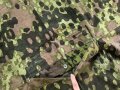 Waffen SS , Zeltbahn "Platane"Tarn, ungetragenes , leicht defektes Stück, farbfrisch.