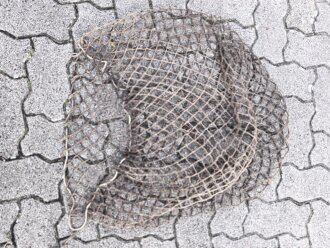 Tarnnetz Wehrmacht ca. 3 x3 Meter, mit Spannleinen und Transportbeutel. Für Fahrzeuge, Geschütze und Unterstände