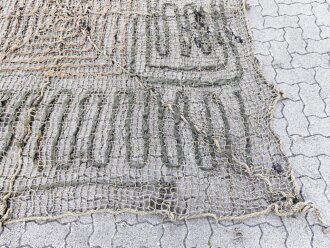 Tarnnetz Wehrmacht ca. 3 x3 Meter, mit Spannleinen und Transportbeutel. Für Fahrzeuge, Geschütze und Unterstände