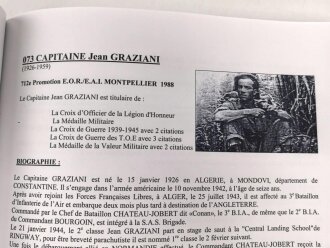 "Les Insignes des Promotions Parachutistes - Biographies Illustrations" 249 Seiten, gebraucht DIN A4