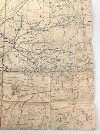 Frankreich, Teil einer großen Landkarte "Beaumont" Maße: 68 x 62 cm