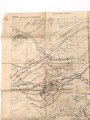 Frankreich, Teil einer großen Landkarte "Beaumont" Maße: 68 x 62 cm