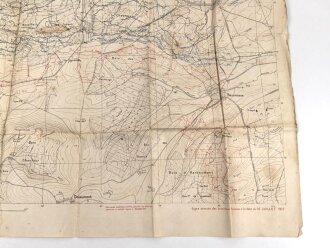 Frankreich, Landkarte "Beaumont" datiert 1917, Maße: 105 x 74 cm