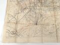 Frankreich, Landkarte "Beaumont" datiert 1917, Maße: 105 x 74 cm