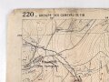 Frankreich, Landkarte "Beaumont" datiert 1917, Maße: 105 x 74 cm