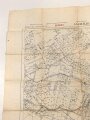 Frankreich, Landkarte "La Grille" datiert 1917, Maße: 106 x 74 cm, stark gebraucht