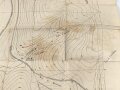 Frankreich, Landkarte "Cote de Talou Nord" datiert 1917, Maße: 104 x 68 cm