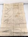 Frankreich, Landkarte "Cote de Talou Nord" datiert 1917, Maße: 104 x 68 cm