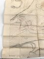 Frankreich, Landkarte "Cote de Talou Nord" datiert 1917, Maße: 104 x 68 cm