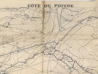 Frankreich, Landkarte "Cote de Poivre" datiert...
