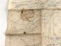 Frankreich, Landkarte "Cote de Poivre" datiert 1917, Maße: 104 x 74 cm