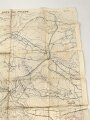 Frankreich, Landkarte "Cote de Poivre" datiert 1917, Maße: 104 x 74 cm