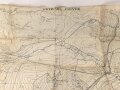 Frankreich, Landkarte "Cote de Poivre" datiert 1917, Maße: 104 x 74 cm
