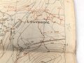 Frankreich, Landkarte "Cote de Poivre" datiert 1917, Maße: 104 x 74 cm
