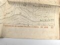 Frankreich, Landkarte "Cote de Poivre" datiert 1917, Maße: 104 x 74 cm