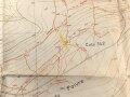 Frankreich, Landkarte "Cote de Poivre" datiert 1917, Maße: 104 x 74 cm