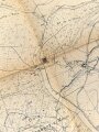 Frankreich 1.Weltkrieg, Landkarte "Samugneux (Verdun 4)" datiert 1917, Maße: 107 x 75 cm