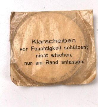 Original getarnte Bereitschaftsbüchse Modell 1938  für eine Gasmaske der Wehrmacht. Datiert 1939,  Der Trageriemen im Verlauf des Krieges ergänzt