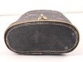 Behälter für ein Dienstglas 10 x 50 der Wehrmacht. Unter deutscher Besatzung gefertigt von Huet Paris. Gebraucht, guter Gesamtzustand
