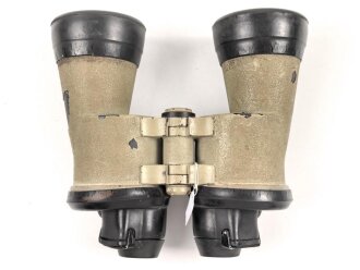Kriegsmarine, U Boot Fernglas DF 7 x 50. Hersteller blc. "Neblige"  Durchsicht, Originallack, die Gummiarmierung  weich.