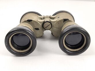 Kriegsmarine, U Boot Fernglas DF 7 x 50. Hersteller blc. "Neblige"  Durchsicht, Originallack, die Gummiarmierung  weich.