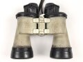 Kriegsmarine, U Boot Fernglas DF 7 x 50. Hersteller blc. Klare Durchsicht, Originallack, die Gummiarmierung  weich, aber zum Teil rissig.