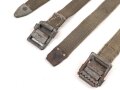Paar Webriemen Wehrmacht. Vermutlich für Fahrzeugplanen oder ähnliches, Länge je etwa 115cm