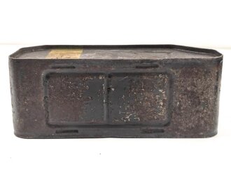 Ölbehälter Wehrmacht. Originallack, ungereinigt, mit wenig Inhalt