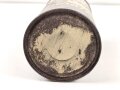 Luftwaffe, Dose für Instrumentenfett mit dem originalen Inhalt. Höhe etwa 17cm, ungereinigt