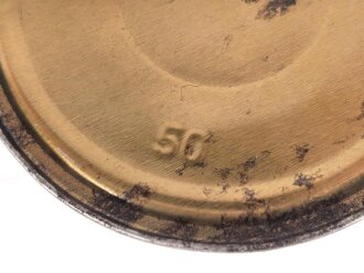 Luftwaffe, Dose für Instrumentenfett mit dem originalen Inhalt. Höhe etwa 17cm, ungereinigt