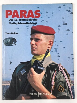 "Paras - die 11. französische Fallschirmdivison" 64 Seiten, gebraucht unter DIN A4