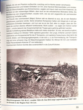 "Die Legion 2e B.E.P. - Die Fallschirmjäger im Indochina-Krieg" gebraucht ca. DIN A5. Handgeschriebene Widmung und ein Foto
