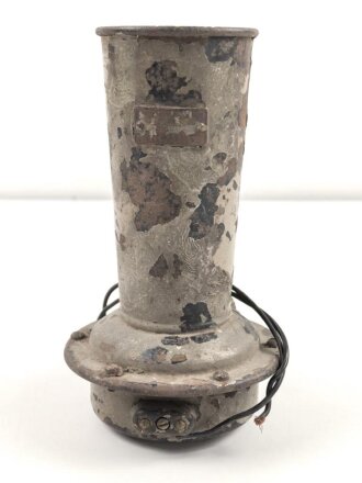 Hupe für ein Kraftfahrzeug der Wehrmacht. Originallack, Höhe etwa 21cm