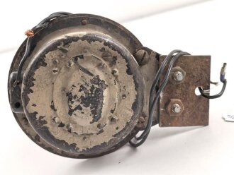 Hupe für ein Kraftfahrzeug der Wehrmacht. Originallack, Höhe etwa 21cm