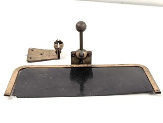 Sonnenblende für ein Kraftfahrzeug der Wehrmacht. Originallack, Breite etwa 32cm