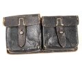 Magazintasche für zwei K43 Magazine der Wehrmacht. Getragenes Stück, ein Verschluss defekt