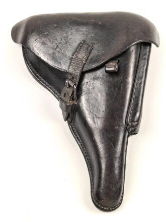 Koffertasche für die Pistole P08 der Wehrmacht. getragenes Stück, undeutlicher Stempel, datiert 1939