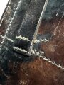 Koffertasche für die Pistole P08 der Wehrmacht. getragenes Stück, undeutlicher Stempel, datiert 1939