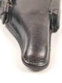 Koffertasche für die Pistole P08 der Wehrmacht. getragenes Stück, undeutlicher Stempel, datiert 1939