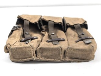 Magazintasche Wehrmacht für Sturmgewehr 44 / MP44. Getragenes Stück in gutem Zustand.