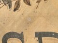 Frankreich 2. Weltkrieg, großes Holzschild " Honneur aux Allies"  "Ehre den Alliierten" Originallack, Maße etwa 50 x 150cm