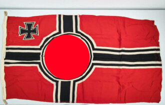 Kriegsmarine, Reichskriegsflagge 100 x 170cm. Guter Gesamtzustand, Hersteller Textildruck Arlt Schönheide / Erzgebirge