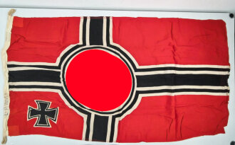 Kriegsmarine, Reichskriegsflagge 100 x 170cm. Guter Gesamtzustand, Hersteller Textildruck Arlt Schönheide / Erzgebirge