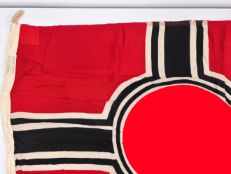Kriegsmarine, Reichskriegsflagge 100 x 170cm. Guter Gesamtzustand, Hersteller Textildruck Arlt Schönheide / Erzgebirge