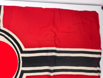 Kriegsmarine, Reichskriegsflagge 100 x 170cm. Guter Gesamtzustand, Hersteller Textildruck Arlt Schönheide / Erzgebirge